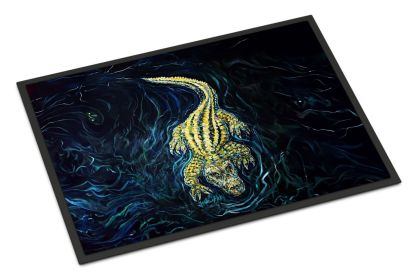 NEW Gator Down Alligator Doormat Front Door Mat Indoor Outdoor Rugs for Entryway, Non Slip Washable Low Pile, 18H X 27W