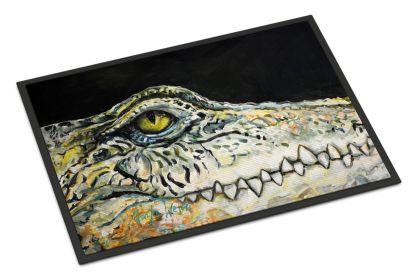 NEW Bite Me Alligator Doormat Front Door Mat Indoor Outdoor Rugs for Entryway, Non Slip Washable Low Pile, 18H X 27W