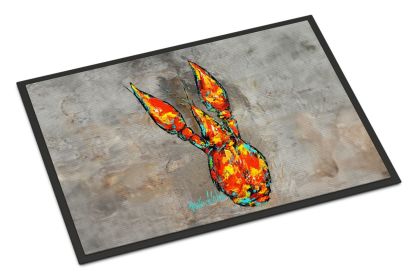NEW Crawfish From Arabi Doormat Front Door Mat Indoor Outdoor Rugs for Entryway, Non Slip Washable Low Pile, 18H X 27W